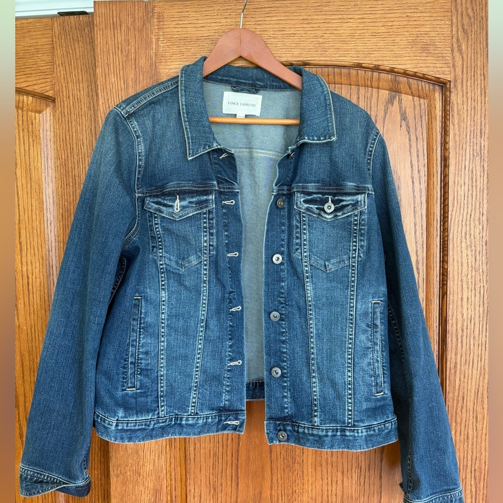 Vince Camuto Blue Jean Jacket Classic Denim Style